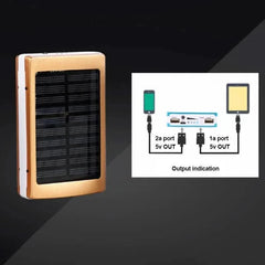 Dual USB Solar Mobile Power Bank | Portable Battery Charger for Camping & Outdoors | SEC88