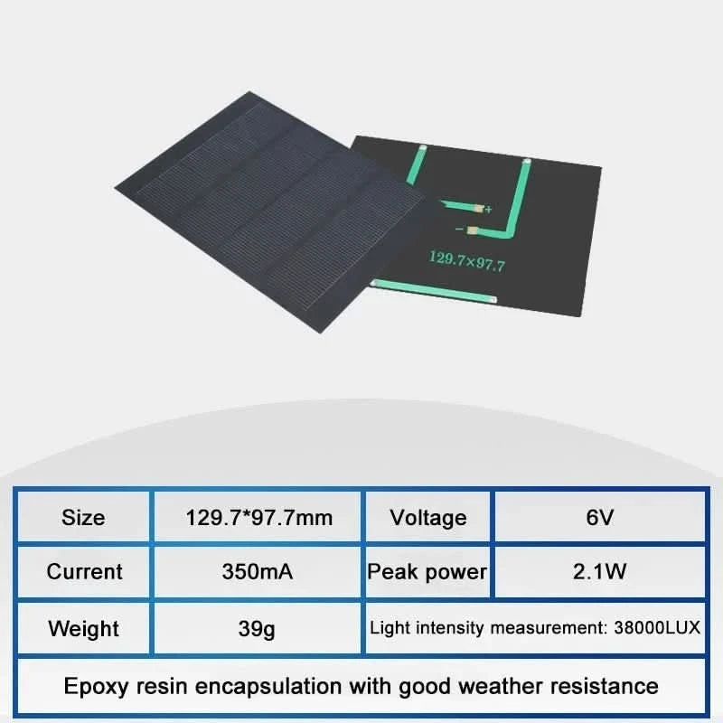 Wholesale 6V Mini Solar Panel for DIY Projects - 70mA to 550mA | Solar Battery Charger Module