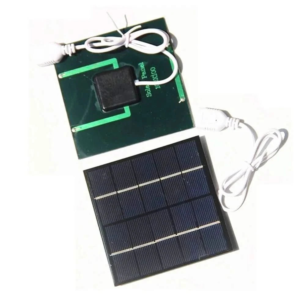 5W Solar Panel Charger for Outdoor Camping - 5V Solar Battery Charger for Phones & Power Banks