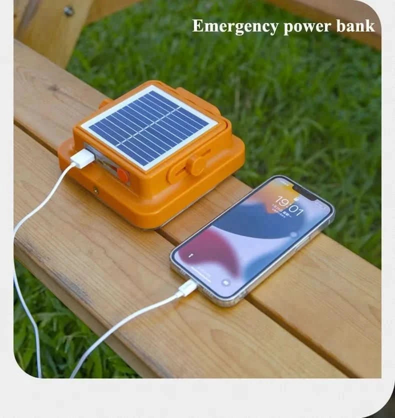 Solar Portable Lantern & Power Bank | Rechargeable LED Camping Light