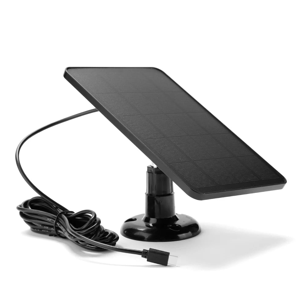 10W 5V Solar Panel – Waterproof Charger for Security Cameras