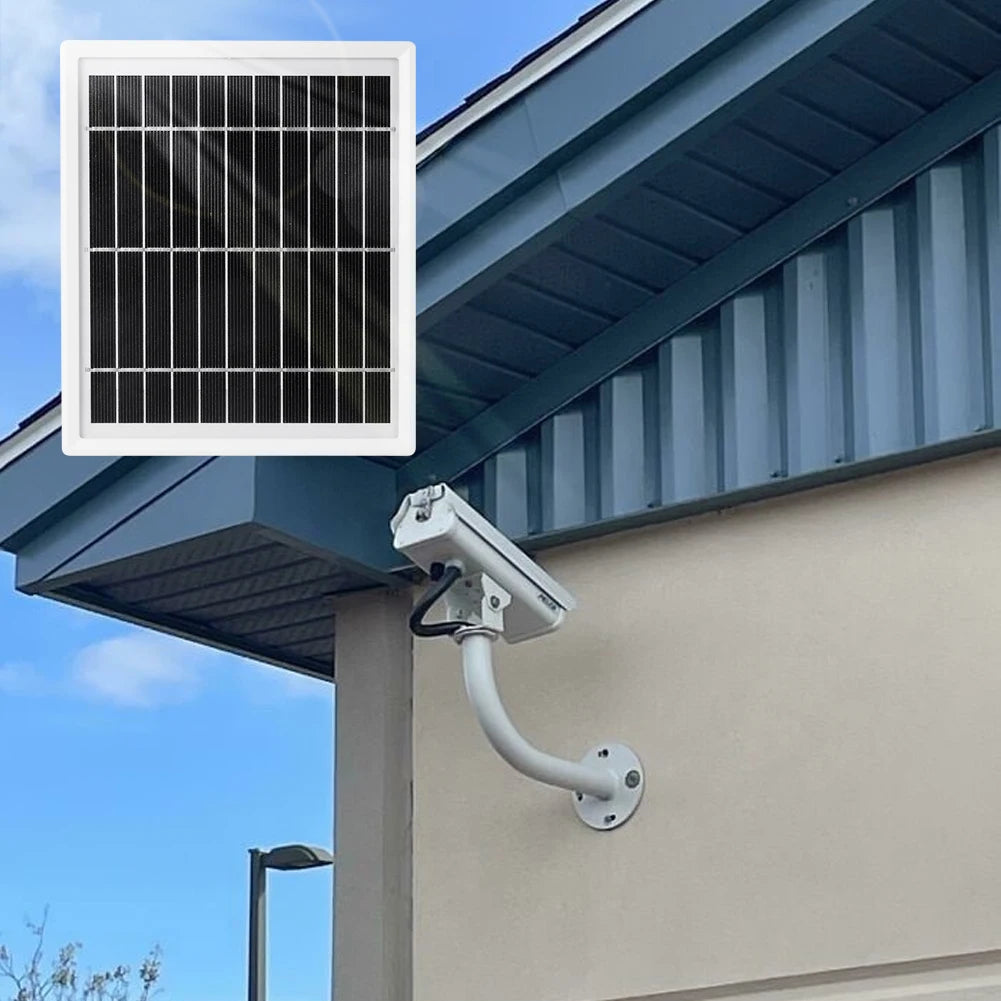 4.5W Solar Panel - Wall-Mounted Low-Power Charging for Doorbell Security Cameras