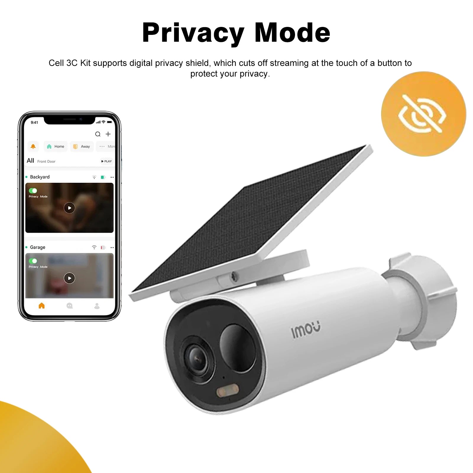 IMOU Cell 3C Solar Security Camera – Wi-Fi, Battery-Powered, Human Detection