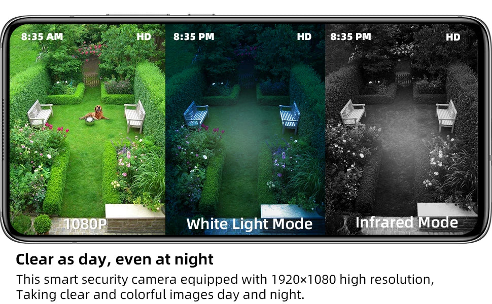 DIDSeth 4MP Rechargeable WiFi Outdoor Security Camera - Battery-Powered, IP66 Weatherproof Floodlight