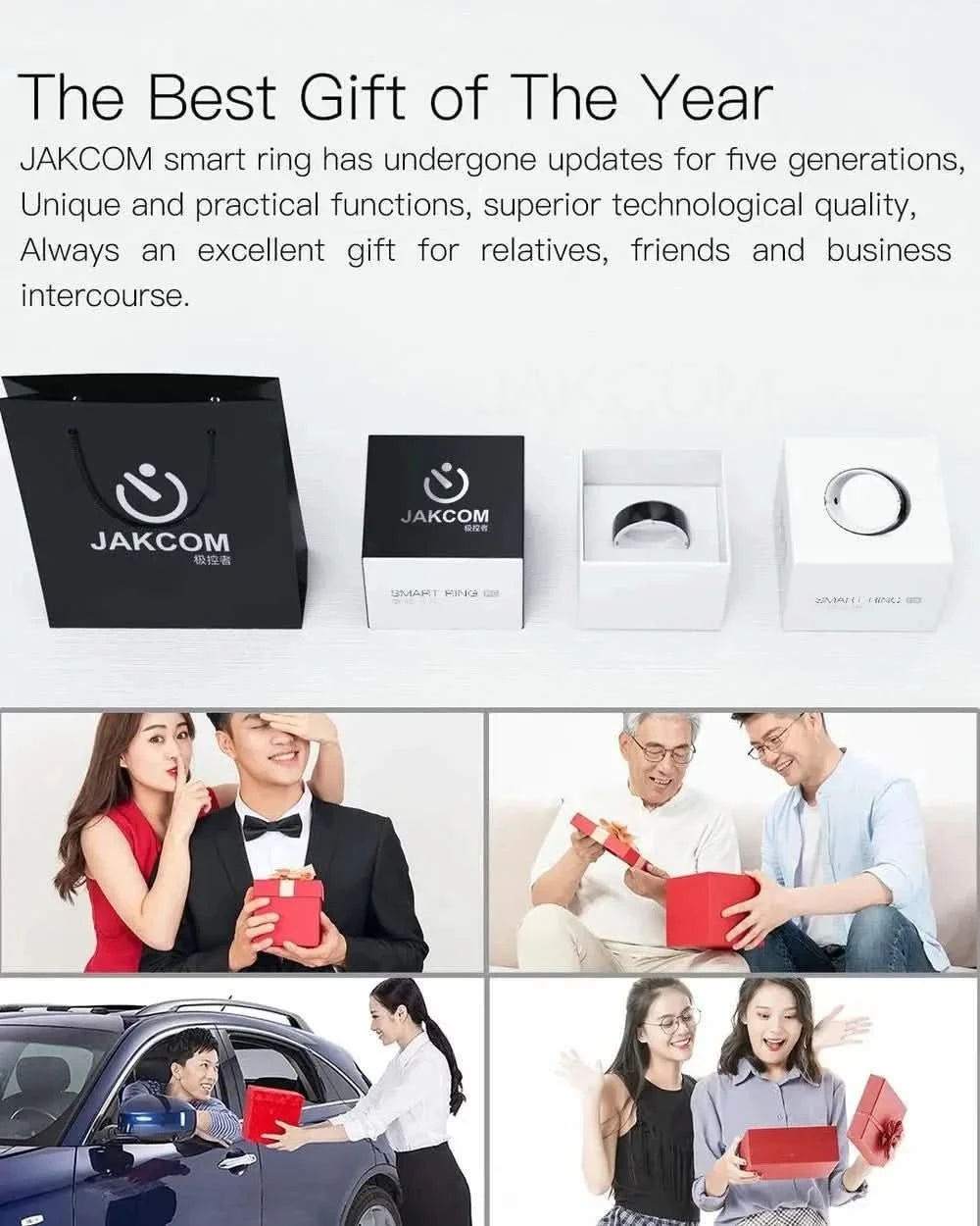 JAKCOM R5 Smart Ring - Magic Watch, Women's Mechanical Watches & Solar Photo Printer