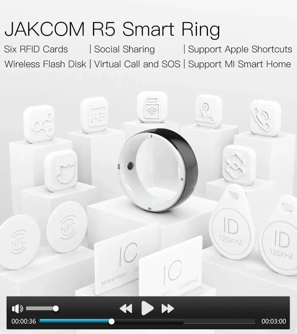 JAKCOM R5 Smart Ring - Magic Watch, Women's Mechanical Watches & Solar Photo Printer