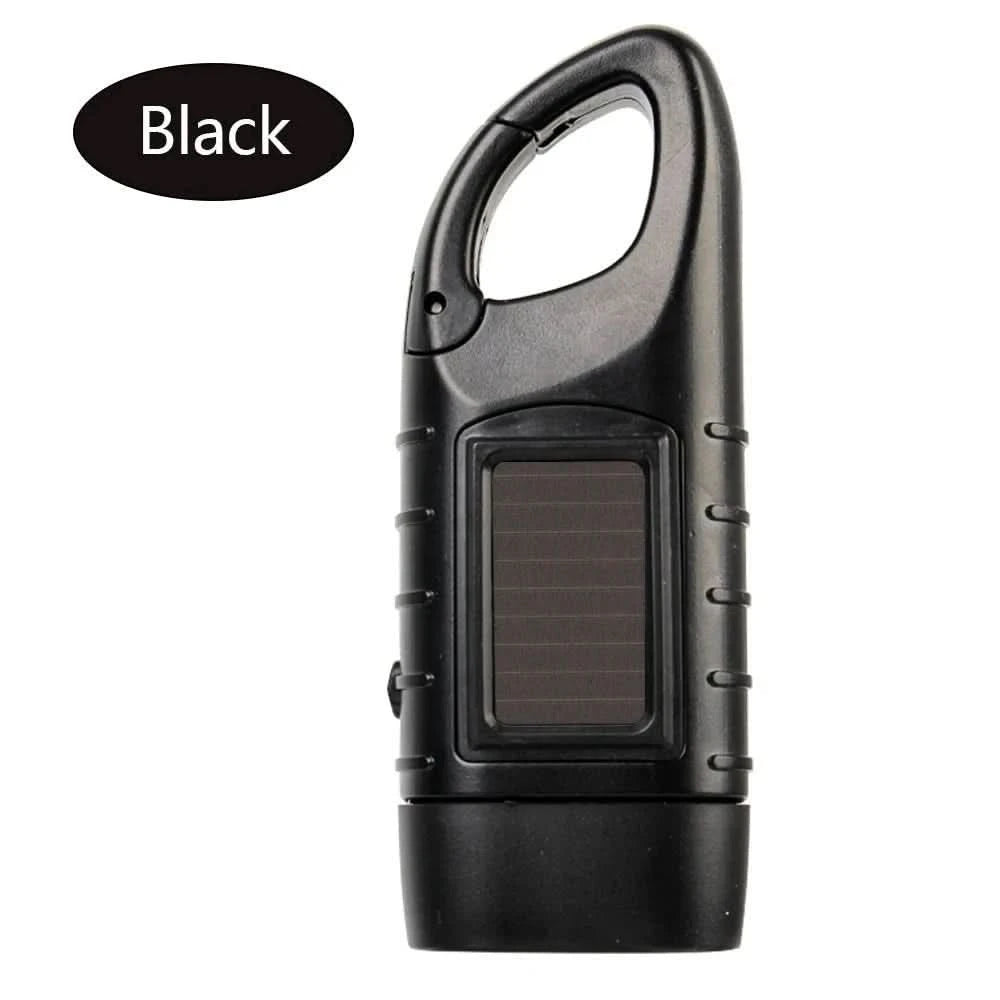 Tent Light LED Flashlight | Hand Crank Dynamo & Solar Torch for Camping