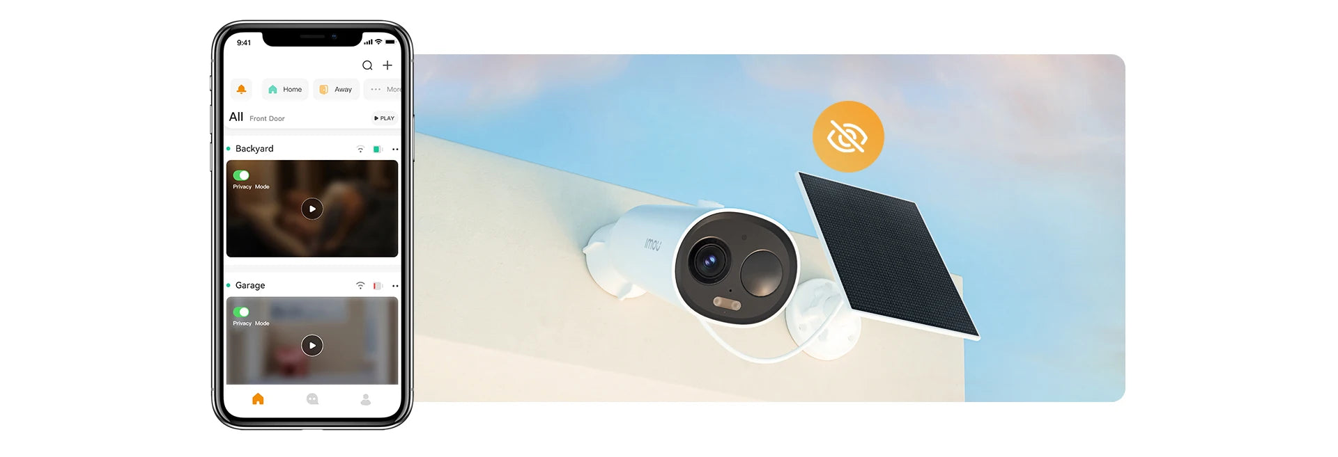 IMOU Cell 3C Solar Security Camera – Wi-Fi, Battery-Powered, Human Detection