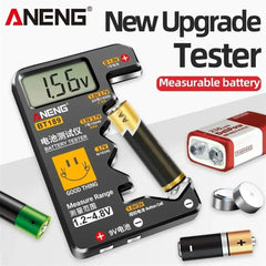 ANENG BT189 Universal Battery Tester - LCD Display for 9V, AA, AAA, C, D & More