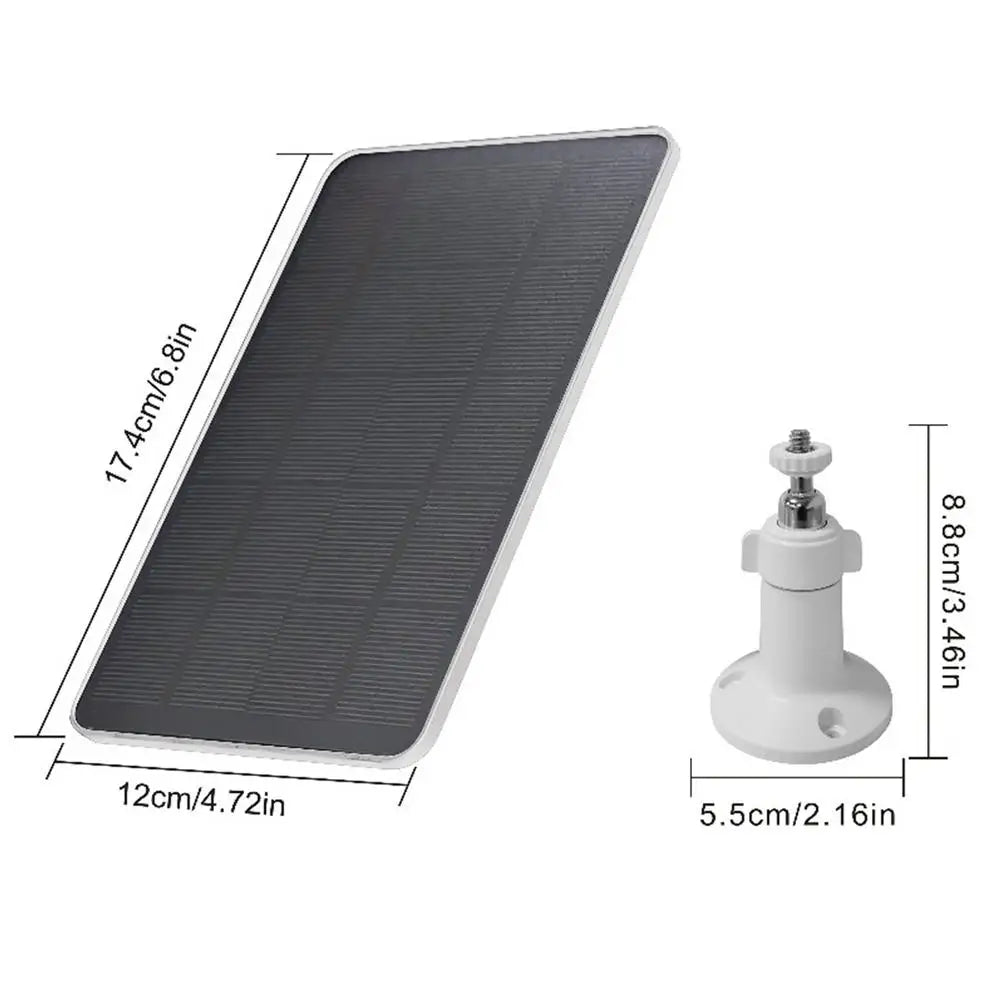 3W 5V Solar Panel - High Power Charger for Security Cameras & Home Lights