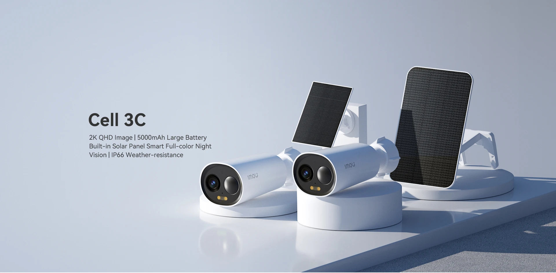 IMOU Cell 3C Solar Security Camera – Wi-Fi, Battery-Powered, Human Detection