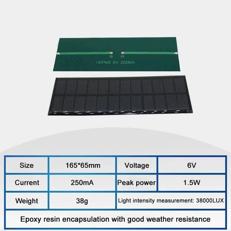 Wholesale 6V Mini Solar Panel for DIY Projects - 70mA to 550mA | Solar Battery Charger Module