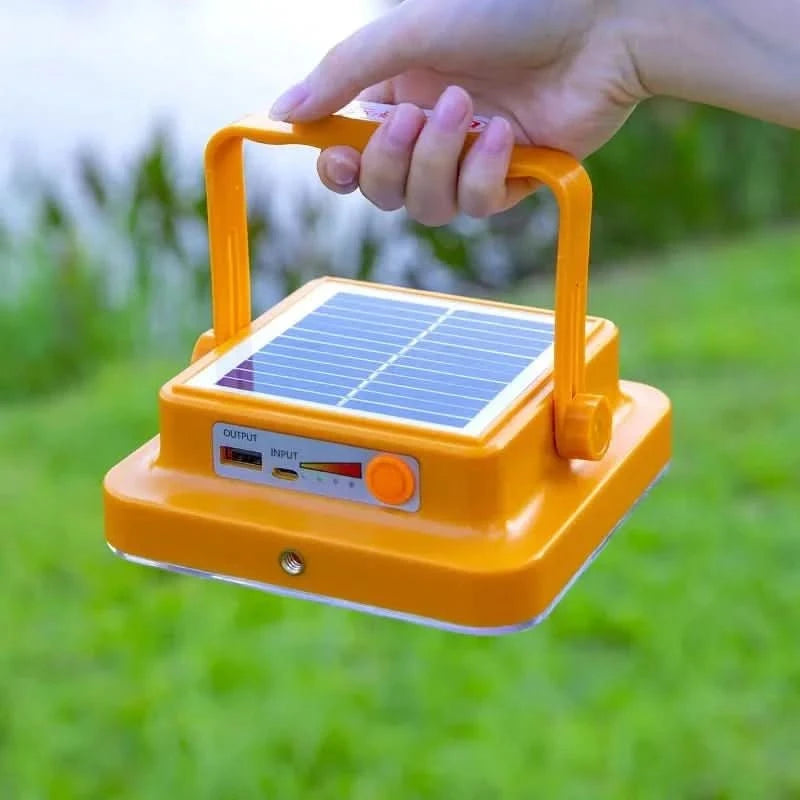 Solar Portable Lantern & Power Bank | Rechargeable LED Camping Light