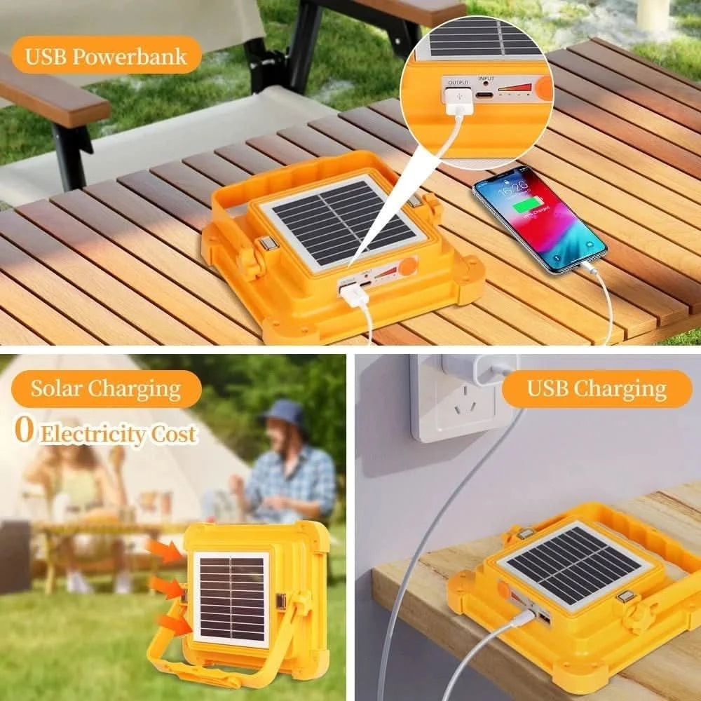 Solar Portable Lantern & Power Bank | Rechargeable LED Camping Light