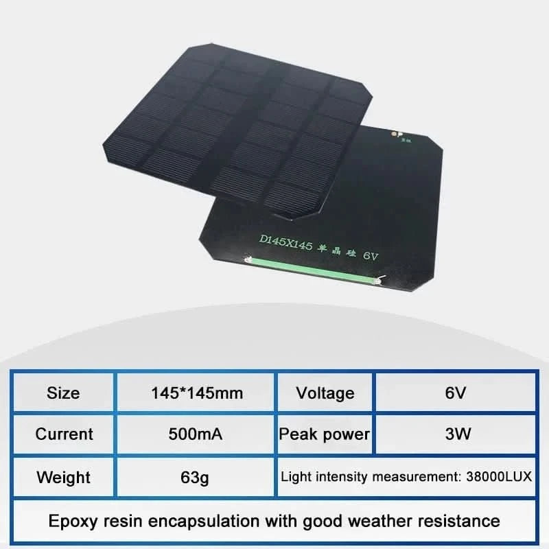 Wholesale 6V Mini Solar Panel for DIY Projects - 70mA to 550mA | Solar Battery Charger Module