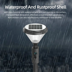 2MP 1080P Solar-Powered Floodlight Security Camera - Full-Color Wide-Angle CCTV for Home & Garden