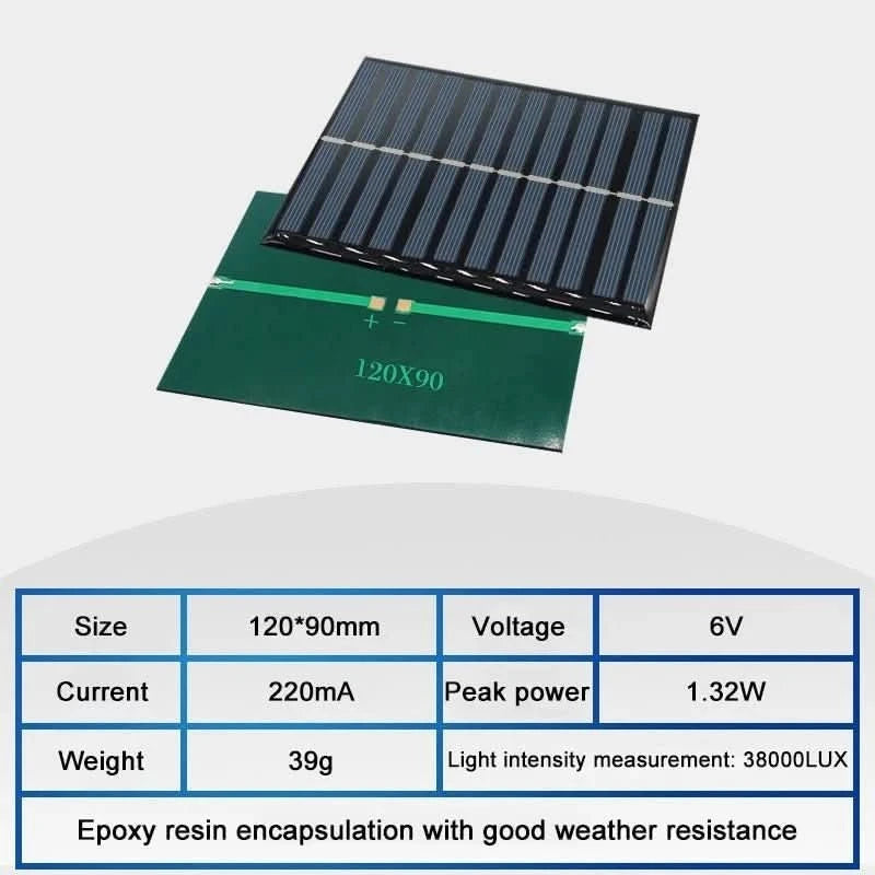 Wholesale 6V Mini Solar Panel for DIY Projects - 70mA to 550mA | Solar Battery Charger Module