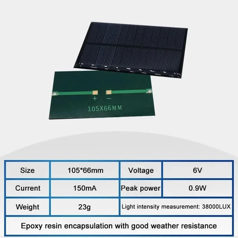 Wholesale 6V Mini Solar Panel for DIY Projects - 70mA to 550mA | Solar Battery Charger Module