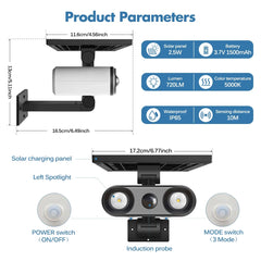 Wireless Dummy Security Camera Floodlights for Garden & Driveway